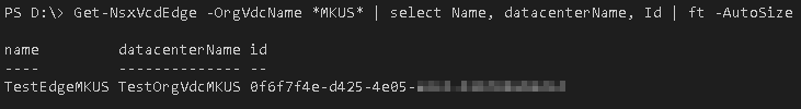 PowerShell Module for vCloud Director NSX API - Get-NsxVcdEdge
