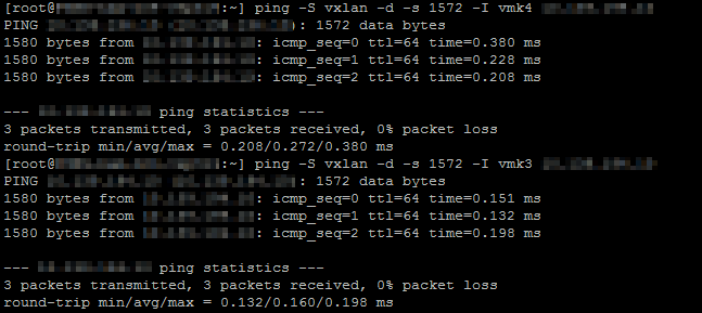 NSX Troubleshooting - Management and Control Plane - VXLAN Ping