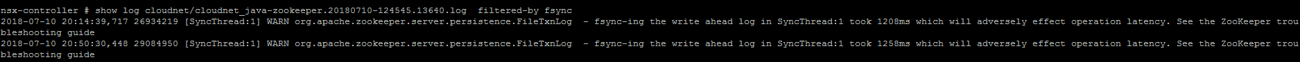 NSX Troubleshooting - Management and Control Plane - Show Controller Logs