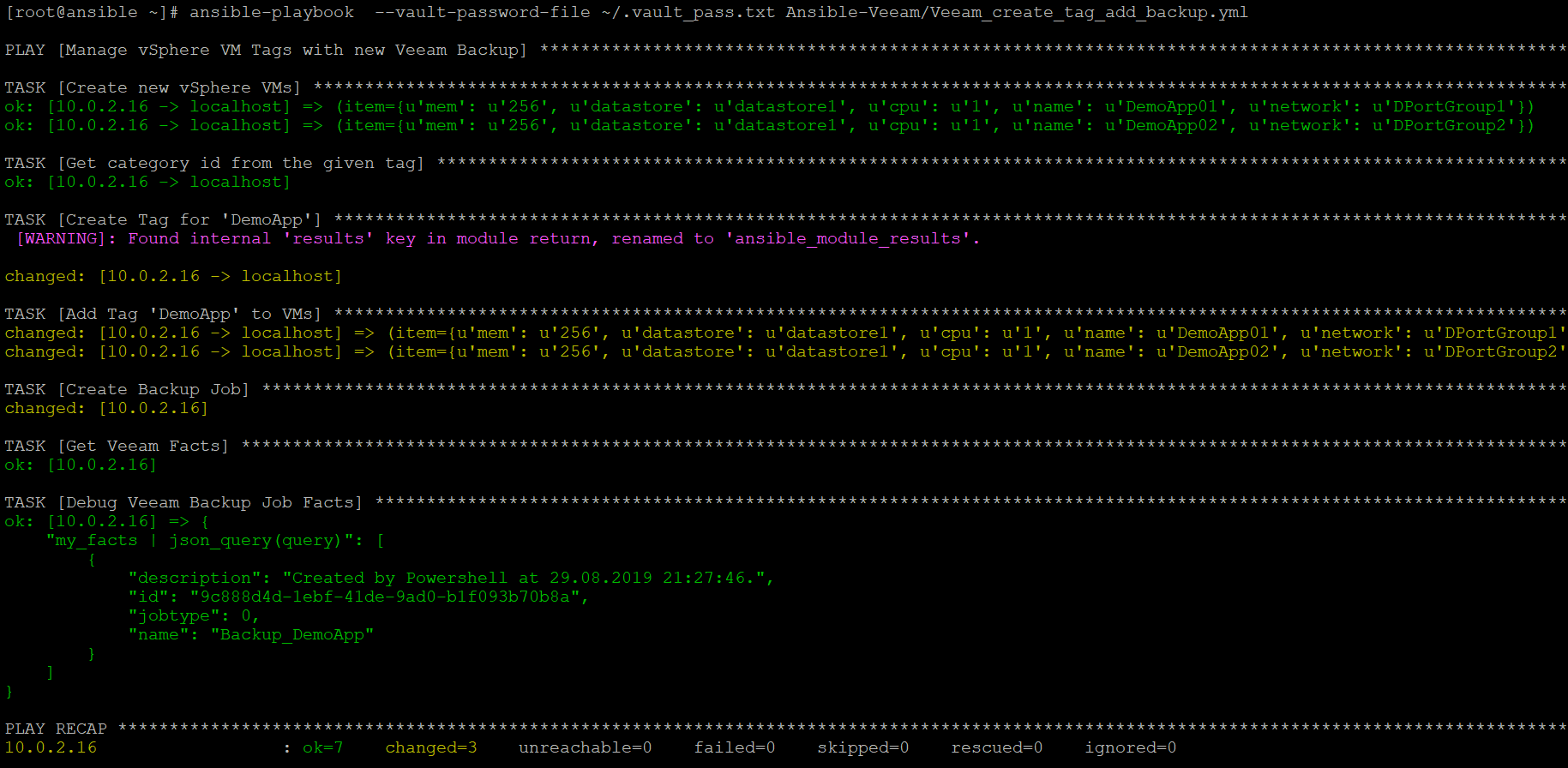 Featured image of post Veeam and vSphere Tag Integration with Ansible