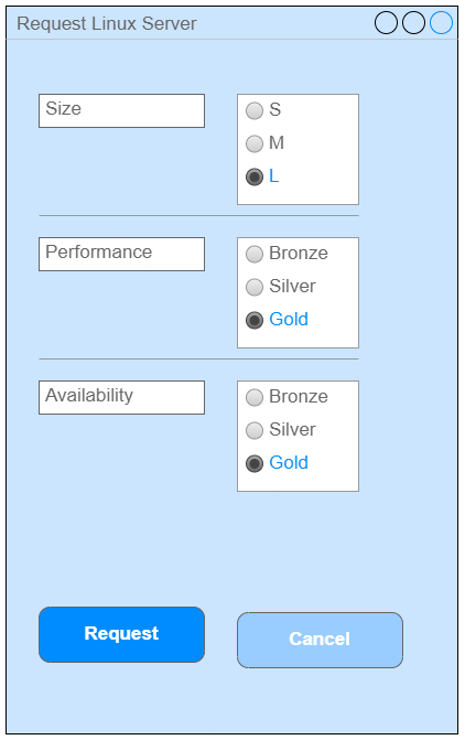On-Demand Self-Service - Simple UI