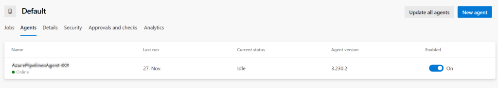 Azure DevOps Agent Group